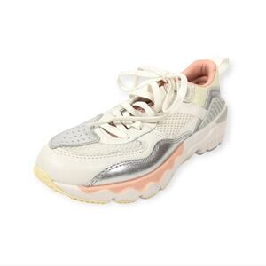 NWT Brand Black White Pink Nebula XS Trek Sneakers Size 5.5